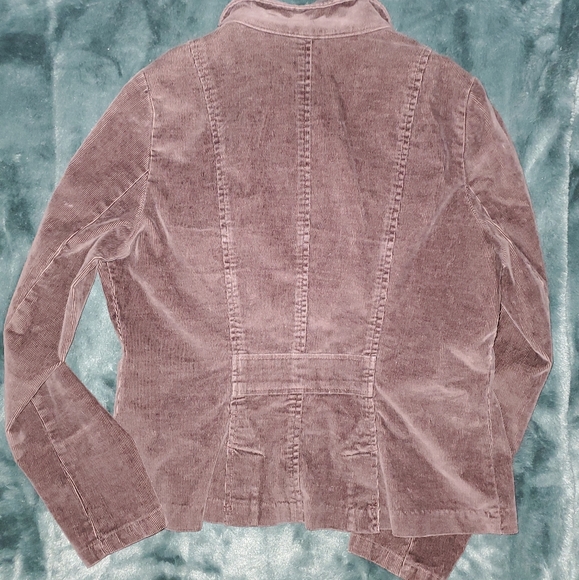 St. John's Bay Corduroy Brown Blazer Suit Jacket, Women's Large - Picture 3 of 4